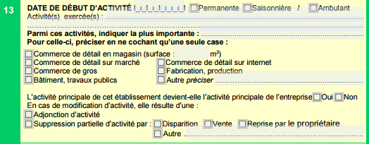 Adjonction d'activité entreprise individuelle